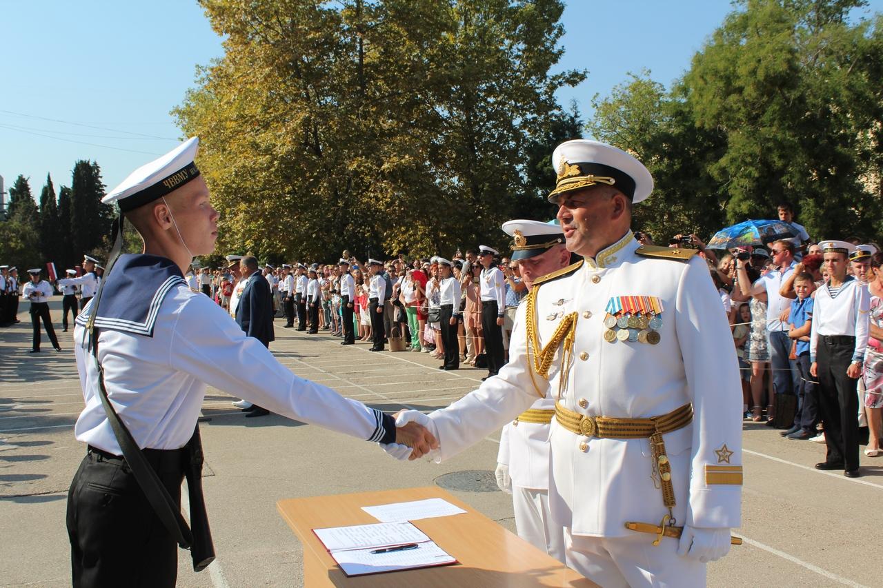 принятие Военной присяги первокурсниками ЧВВМУ им. П.С.Нахимова